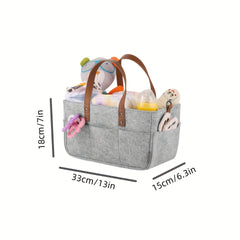 Felt Diaper Bag Baby Diaper Storage Bag Home Travel Folding Storage