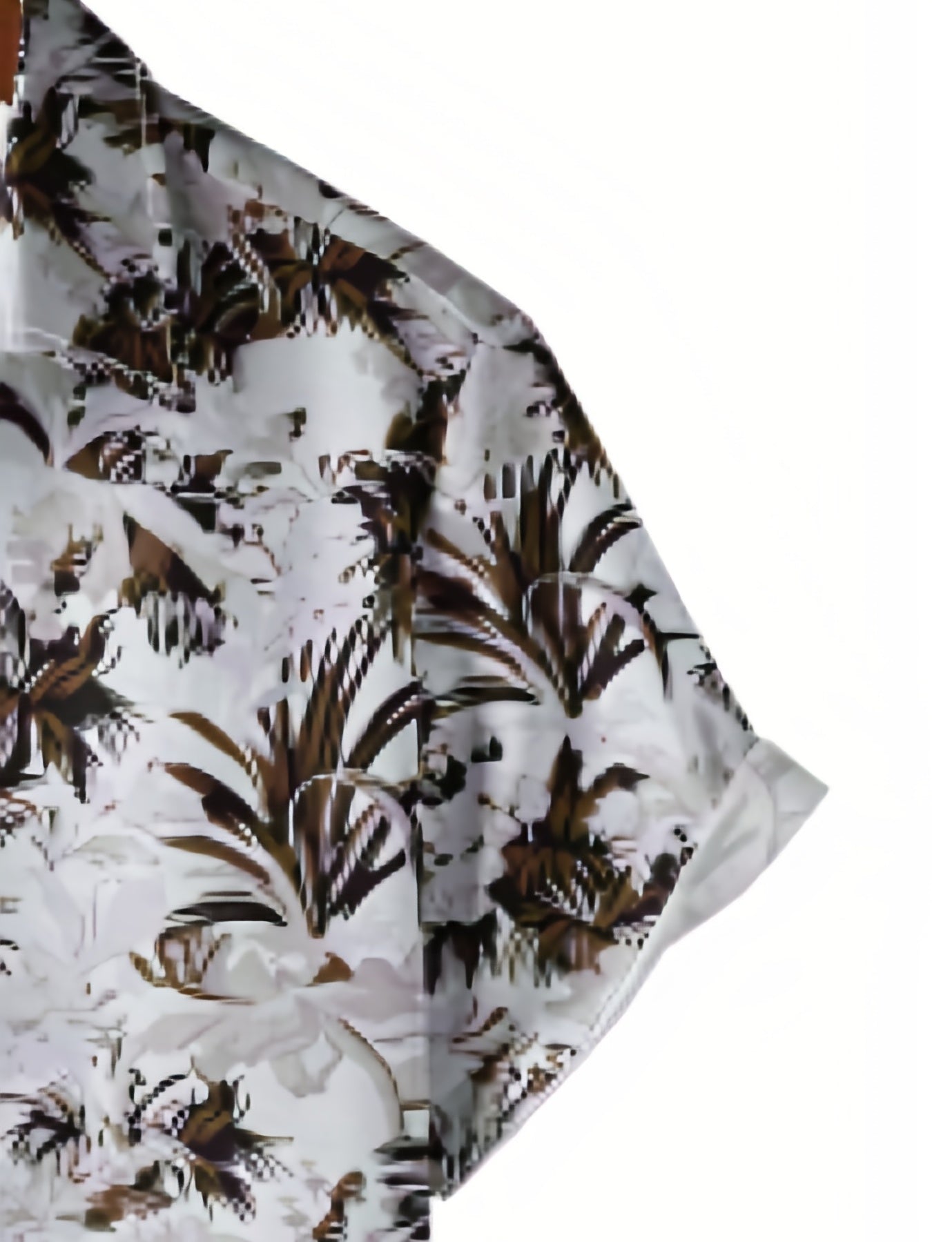 Men's Snow Print Camp Collar Bowling Shirt