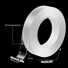 78X16FT Reusable Washable Nano Double-Sided Tape Strong Adhesive