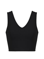 Backless Tank Top V Neck Sleeveless for Spring & Summer