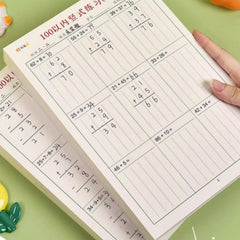 Math Workbook Set Addition Subtraction Vertical Math Exercise Book within 100