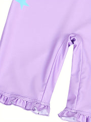 Toddler Girls Unicorn And Stars One Piece Swimsuit