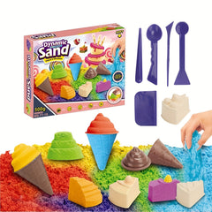 Interactive Space Sand Magic Box Sandplay Set with Beach Toys