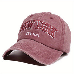 York Embroidery Baseball Cap Vintage Distressed Dad Hats Unisex Hip Hop Sun Hats