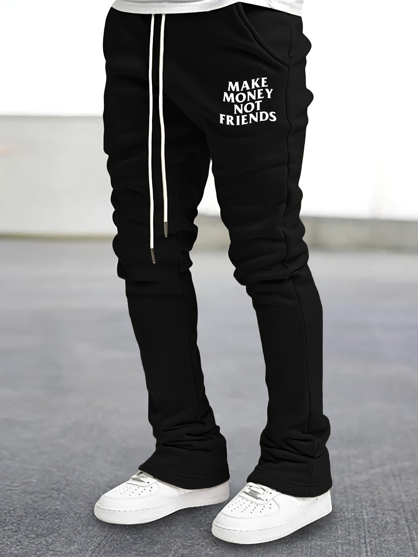 Flared Trousers Men s Casual Stretch Street Style Joggers