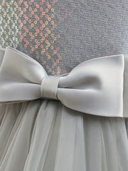 Sequins Tutu Flower Girl Princess Dress for Little Girls