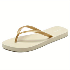 Women's Minimalist Flip Flops Open Toe Non Slip Flat Slide Shoes