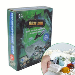 Children's Gemstone Shell Archaeological Digging Toys DIY Fairy Edu
