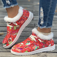 Women's Christmas Style Snow Boots Non Slip & Warm