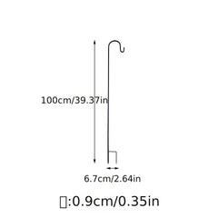 Outdoor Shepherd's Hook for Plants & Bird Feeders