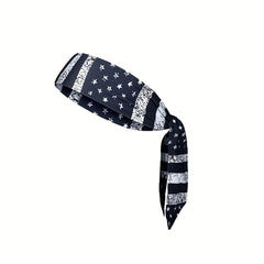 American Flag Hairband Sweatband for Yoga Running Unisex