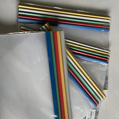 10pcs A4 Transparent Rod Clip Data Storage Triangle File Folder Plastic