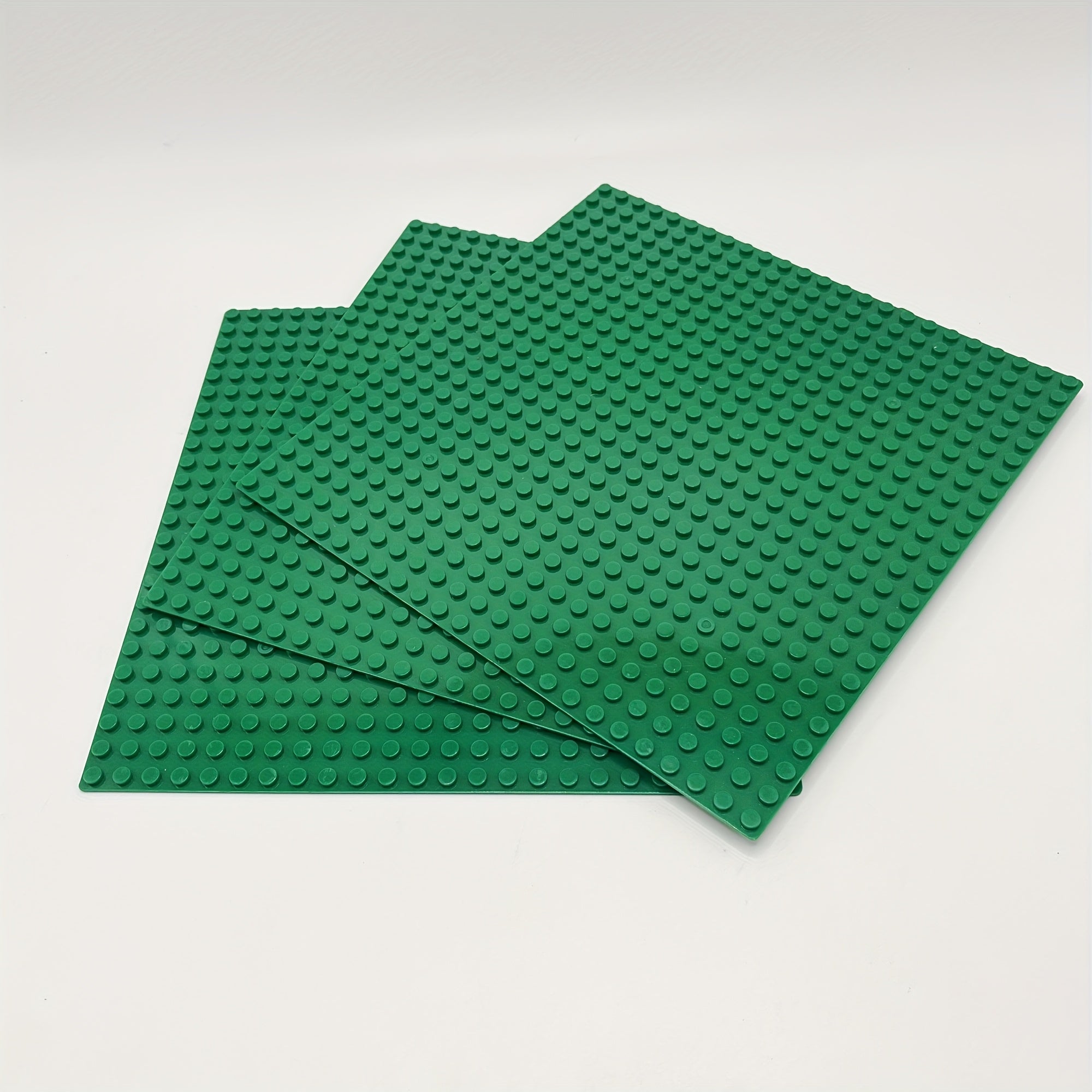3pcs Building Block Baseplates 19x19cm 24x24 Studs ABS Plates Yellow Green Red O