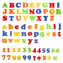 Colorful Alphabet and Numbers Refrigerator Magnets Learning Toy Set