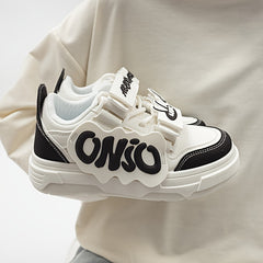 Women's Letter Graphic Low Skate Shoes Causal Flat Sports Sneakers