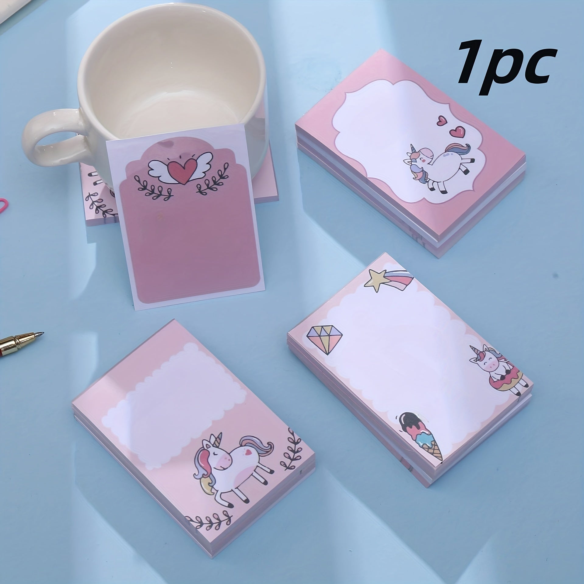 Creative Unicorn Sticky Notes Paper Stationery For Students