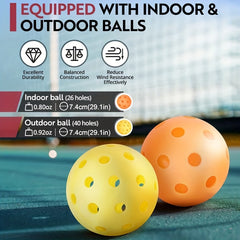 Professional Outdoor Training Pickle Ball - High Elastic 26/40 Hole Pickballs
