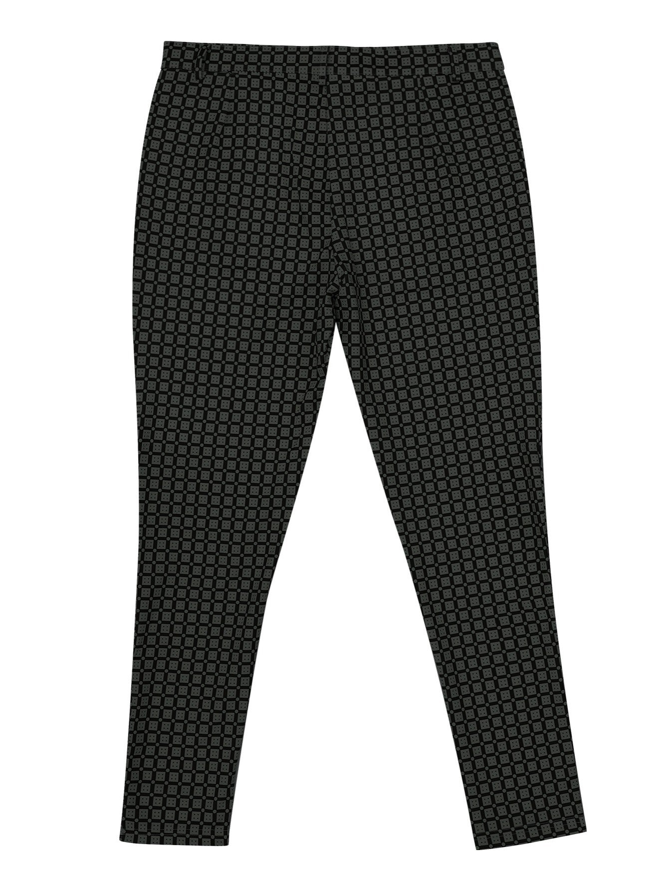 Men's Casual Checkered Slim Fit Pants