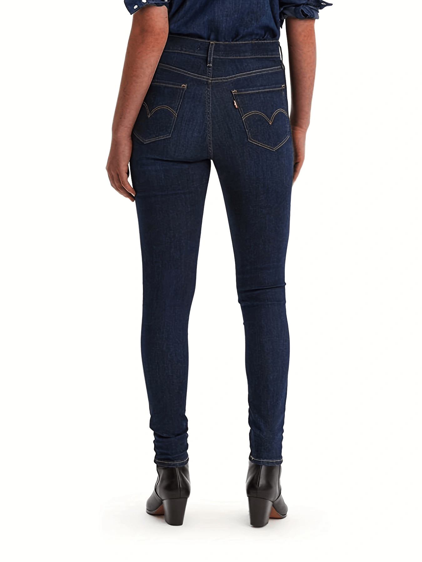 Navy Slim Fit High Stretch Skinny Jeans Women's Denim Jeans