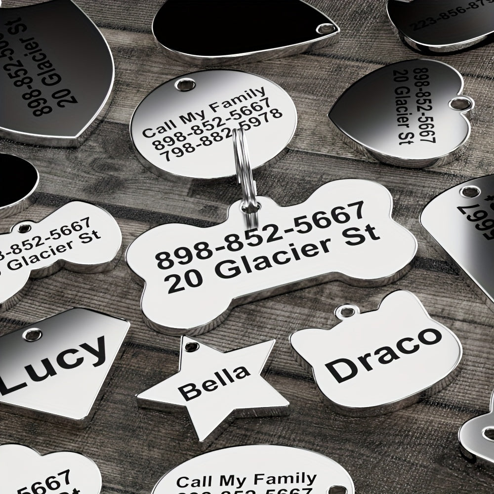 Funny Pet Dog Tag Custom Engraved ID Tags
