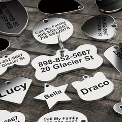 Funny Pet Dog Tag Custom Engraved ID Tags