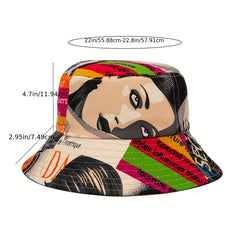 Hip Hop Anime Print Bucket Hat Lightweight Summer Fisherman Cap