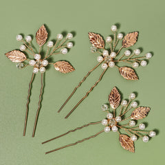 Golden Bridal Hair Comb Wedding Hair Accessories