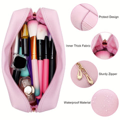 Lightning Cloud Heart Patch Cosmetic Pouch Makeup Bag Travel Zipper Pouch