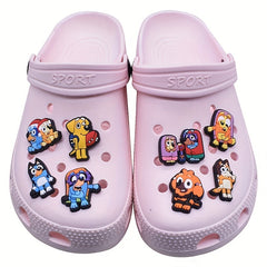 Cartoon Shoe Charms for Clogs Jibts Bubble Slides Sandals PVC Decorations