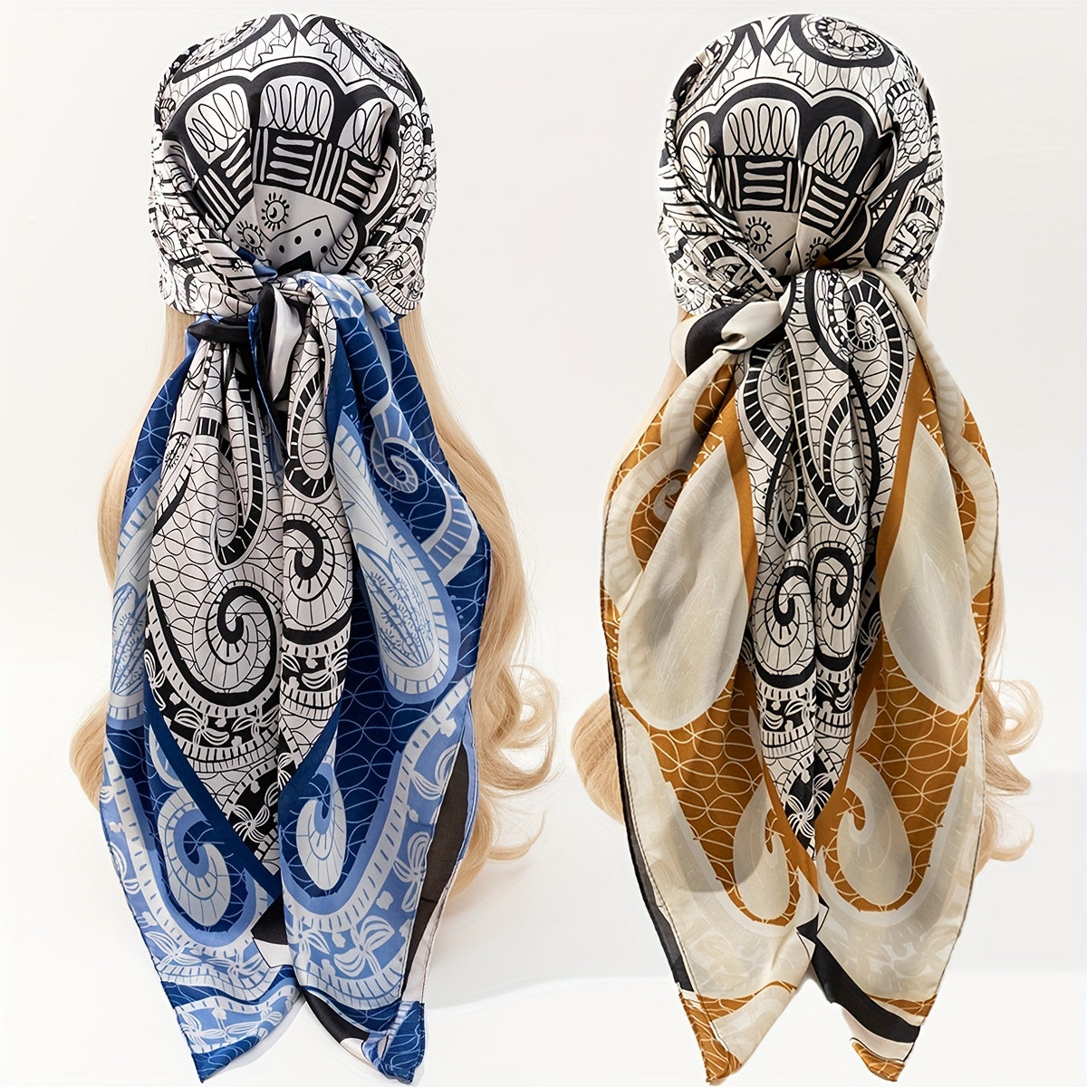 Paisley Bandana Silk Scarf Casual Shawl Wrap Head Wrap Charm