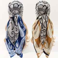 Paisley Bandana Silk Scarf Casual Shawl Wrap Head Wrap Charm
