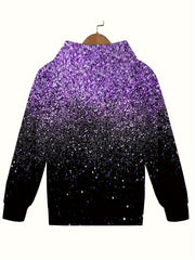 Gradient Sequin Effect Hooded Sweatshirt Boys Girls Kids Clothes Sports