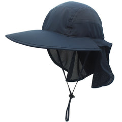 Men's Summer Sun Visor Hat With Neck Protection UV Sun Hat