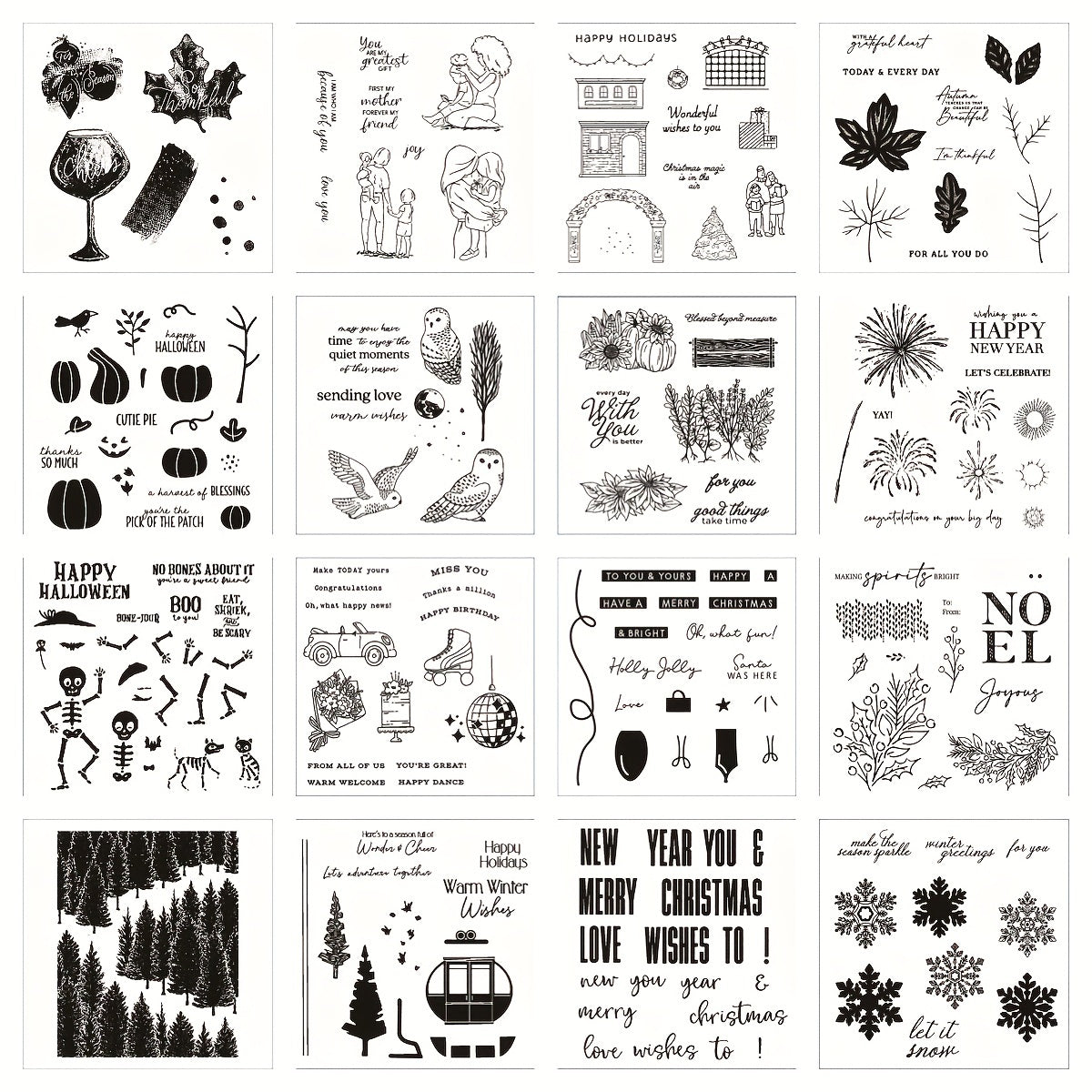 Halloween Metal Cutting Dies And Stamp DIY Card Scrapbook Embossing