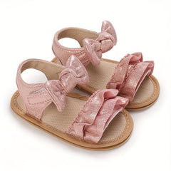 Girl's Lace Bow Knot Sandals For Summer Casual Shoes