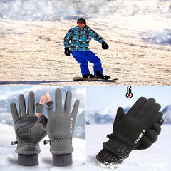 Polar Fleece Warm Glove Windproof Cycling Sports Gloves