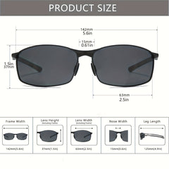 Men's Business Sunglasses UV400 Outdoor Riding Fishing Glasses