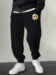 Men's Peace Skull Graphic Sweatpants Casual Drawstring Joggers