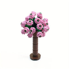 DIY Hydrangea City Street Garden Scene Decorative Set Creative MOC Assembly Toy