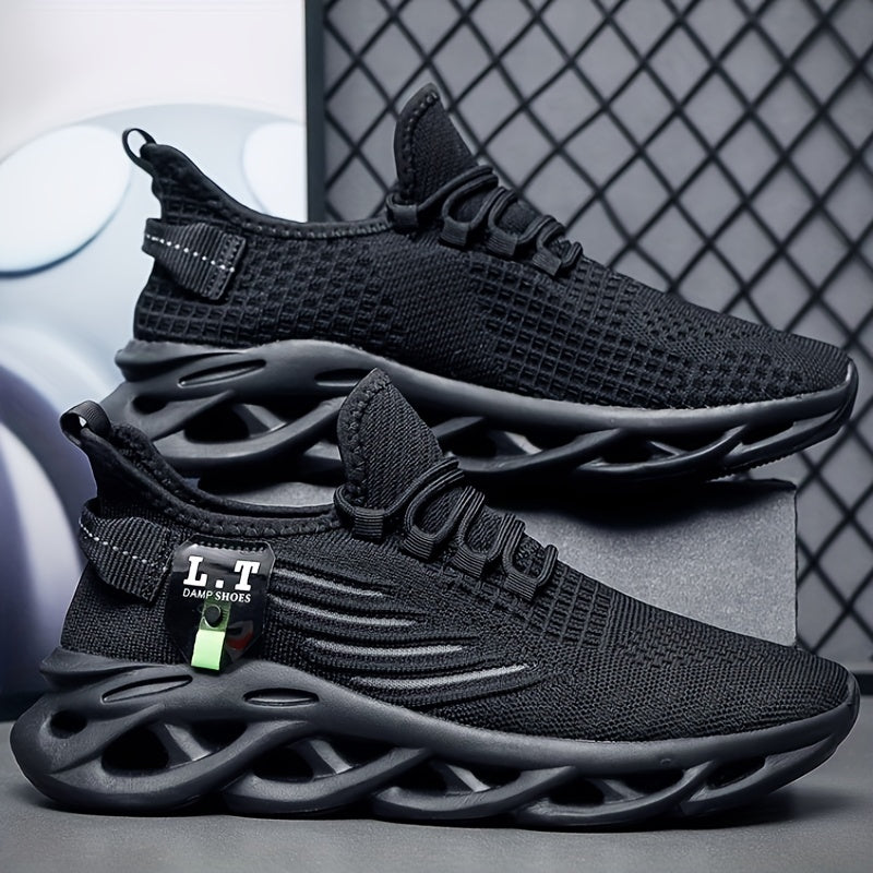 Men's Slip on Mesh Sneakers with Shoelaces