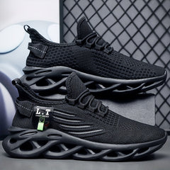 Men's Slip on Mesh Sneakers with Shoelaces