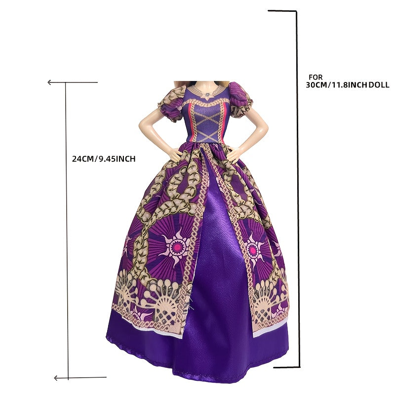 Forest Doll Princess Noble Dress Purple Magic Dress For 1 6 11 8inch Doll