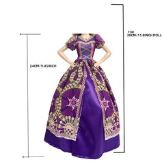 Forest Doll Princess Noble Dress Purple Magic Dress For 1 6 11 8inch Doll