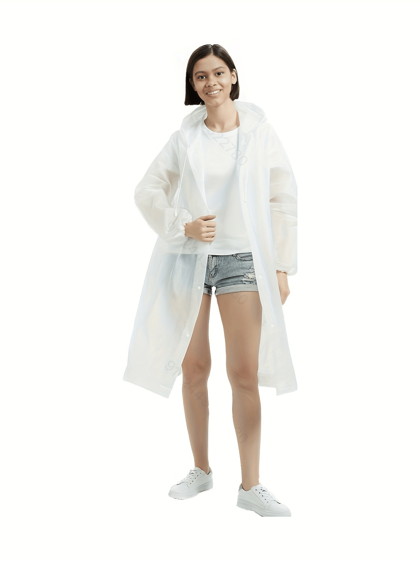 Waterproof Hooded Rain Poncho for Outdoor Activities