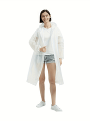 Waterproof Hooded Rain Poncho for Outdoor Activities