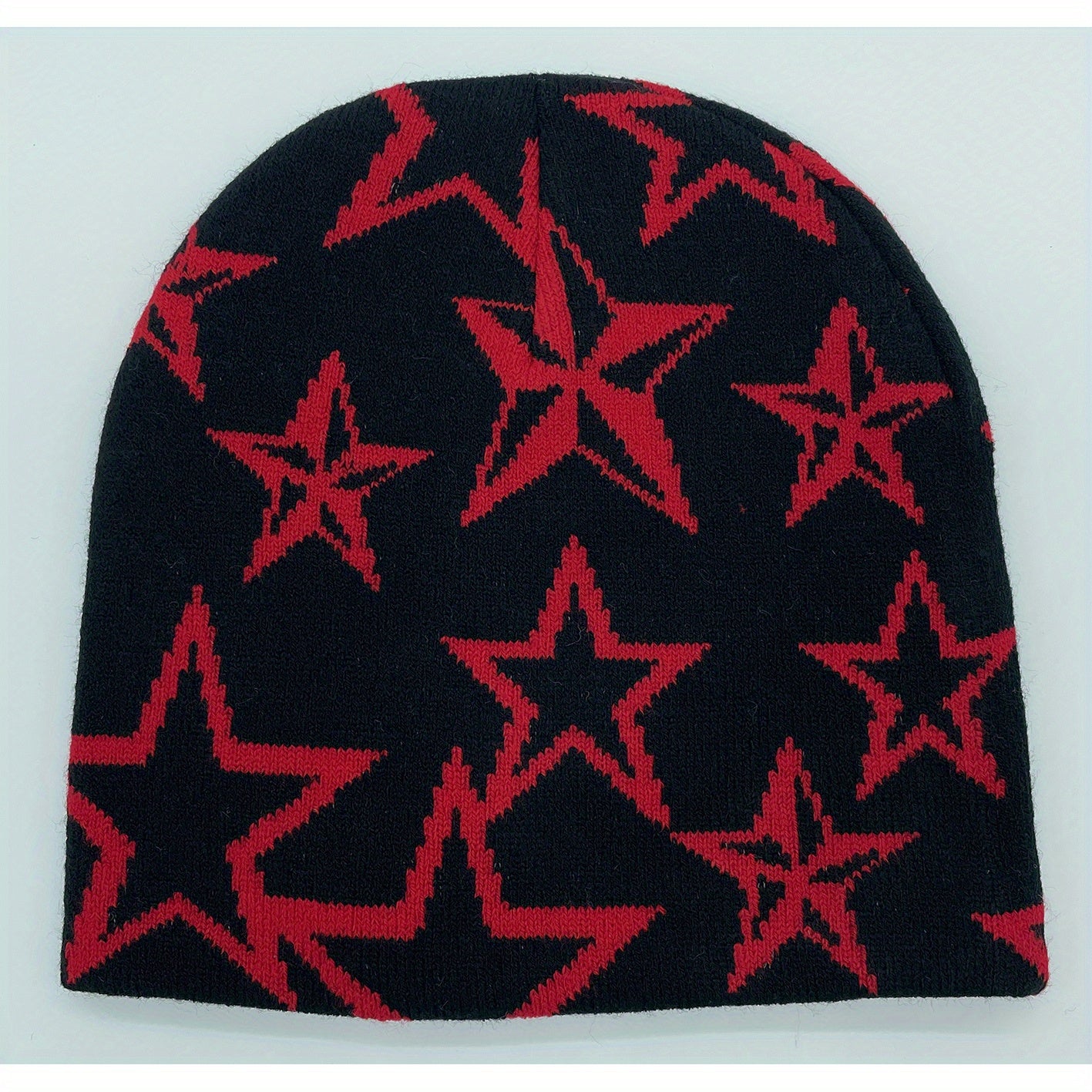 Pentagram Knitted Hat Jacquard Hat Hip Hop Hat Outdoor Sports Street Hat