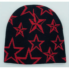 Pentagram Knitted Hat Jacquard Hat Hip Hop Hat Outdoor Sports Street Hat
