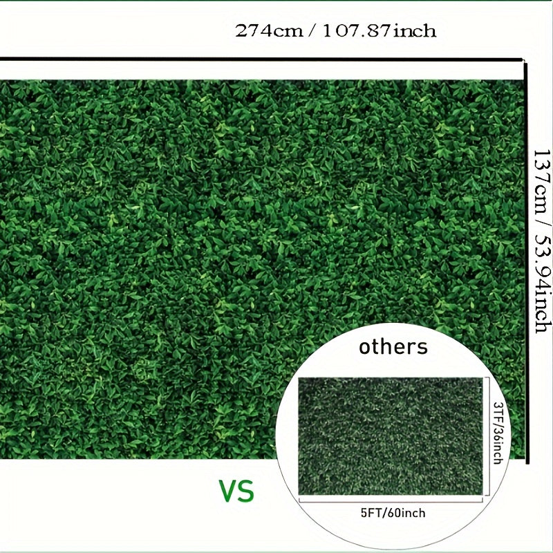 Green Leaves Disposable Waterproof Tablecloth Party Decor