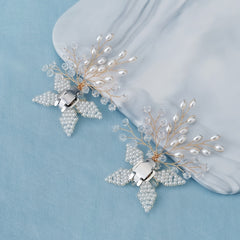 Bridal Crystal Pearl Shoe Buckle High Heels DIY Wedding Party