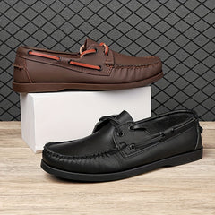 Men's Lace Up Boat Shoes Breathable Non Slip Moccasins